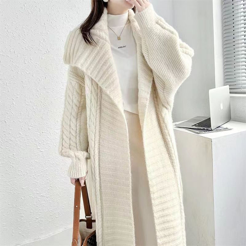 Amiee Oversized Lapel Sweater Jacket