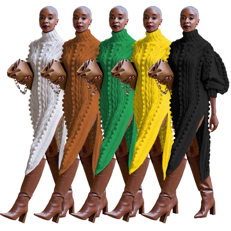 Kara Bold Knitted Sweater Dress