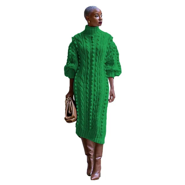 Kara Bold Knitted Sweater Dress