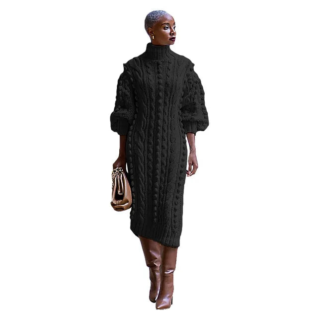 Kara Bold Knitted Sweater Dress