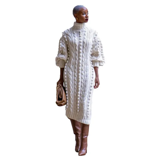 Kara Bold Knitted Sweater Dress