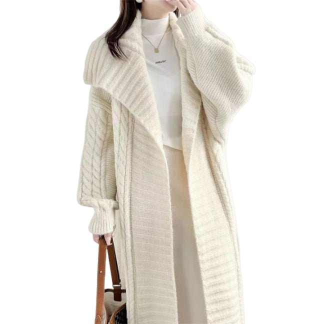 Amiee Oversized Lapel Sweater Jacket