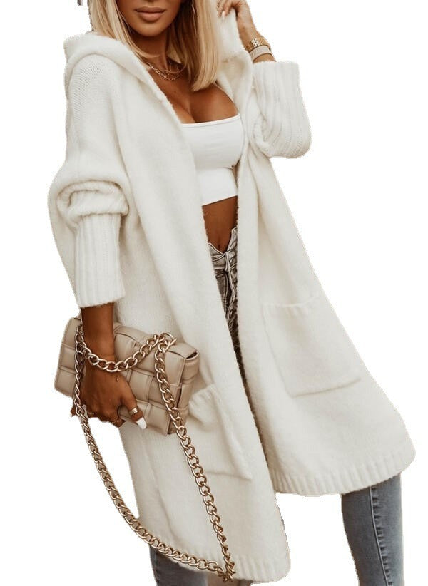 Brie Hooded Oversized Sweater Jacket