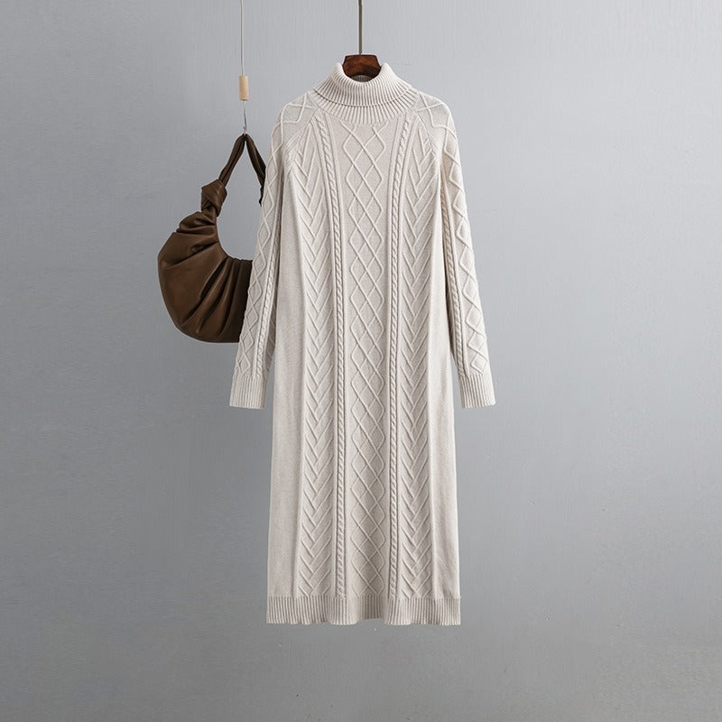 Judy Cable Knit Sweater Dress