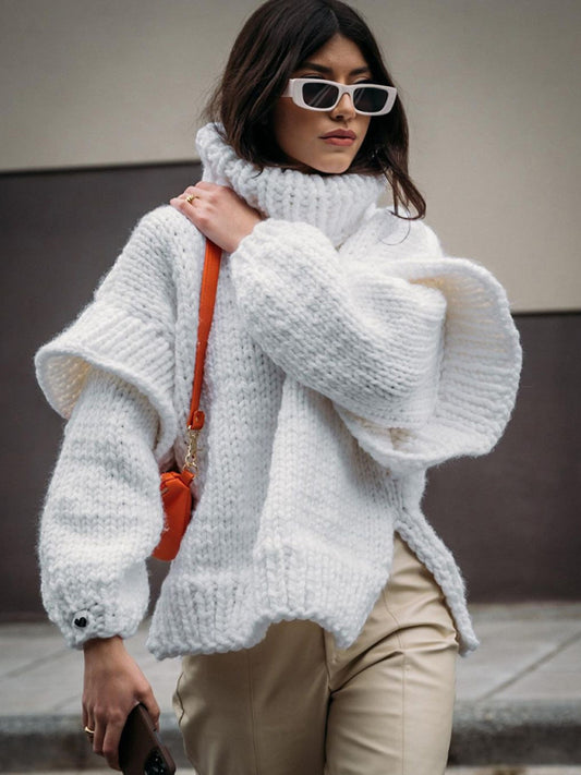 Jana Oversized Fluffy Turtleneck Sweater