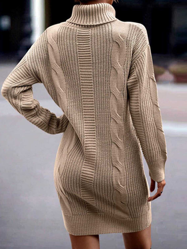 Yasmine Cable Knit Sweater Dress