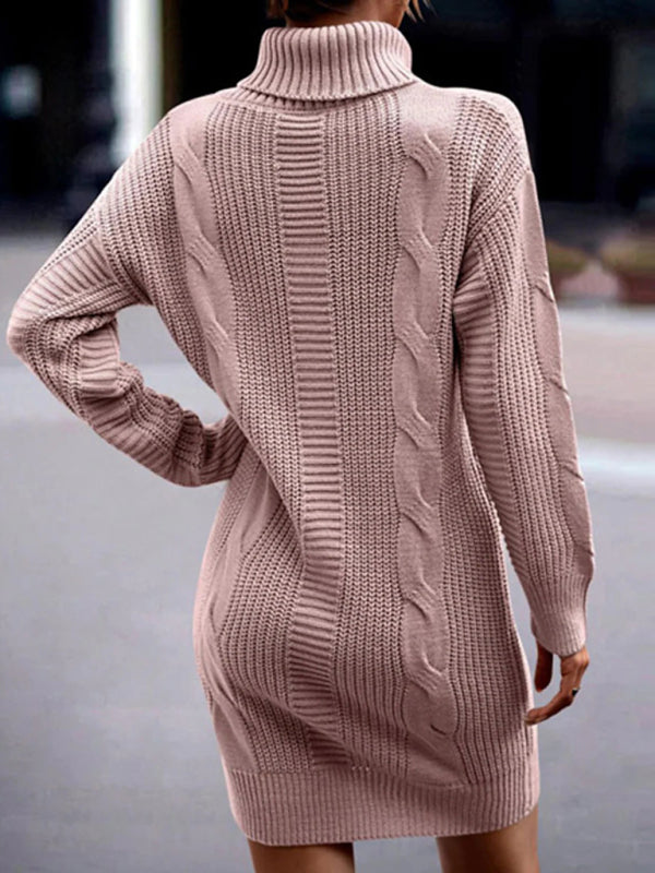 Yasmine Cable Knit Sweater Dress